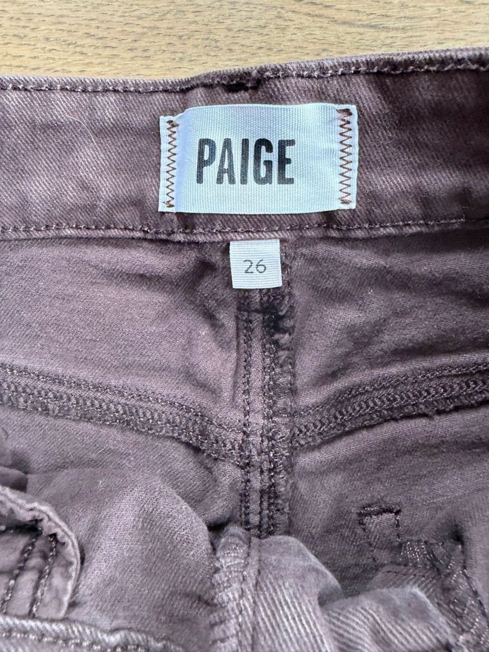 PAIGE Anessa ankle Wide-Leg Jeans in Chocolate Brown - Picture 8 of 9